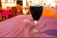        a glass of red wine 
  - Costa Rica