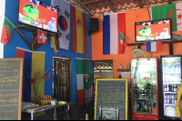        Screen Tvs Flag Wall Decoration Nativo Sports Bar
  - Costa Rica