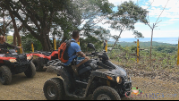 atv nosara tour stop to look at the ocean from the mountain
 - Costa Rica