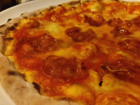 Diavola Pizza Close Up Two Amici
 - Costa Rica