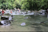 fotuna waterfall downstream 
 - Costa Rica