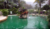paradise hotsprings main pool waterfall 
 - Costa Rica