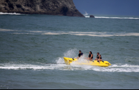 banana boat riding 
 - Costa Rica