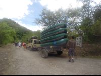 loading rafts tenorioriver 
 - Costa Rica