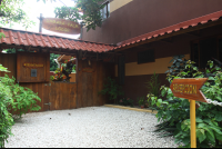 samara palm lodge entrance 
 - Costa Rica