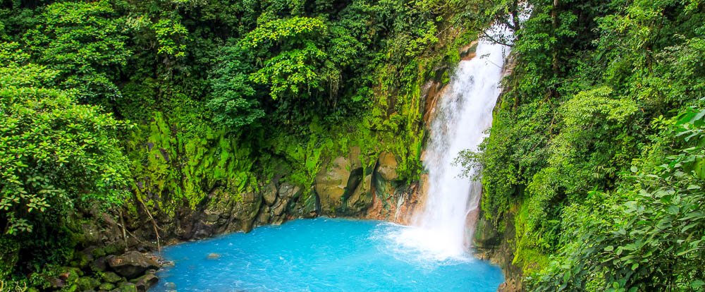        rio celeste waterfall overall 
  - Costa Rica