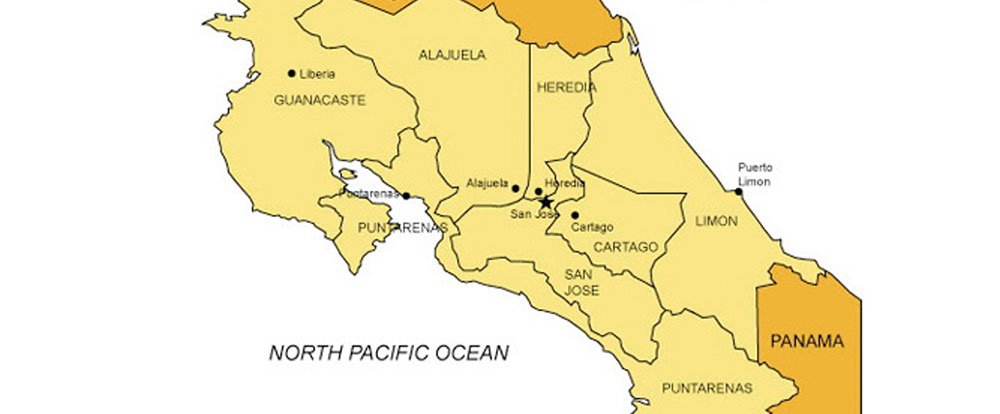        costa rica map
  - Costa Rica