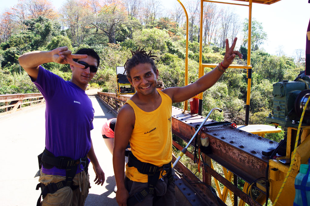        Bungee jumpmasters
  - Costa Rica