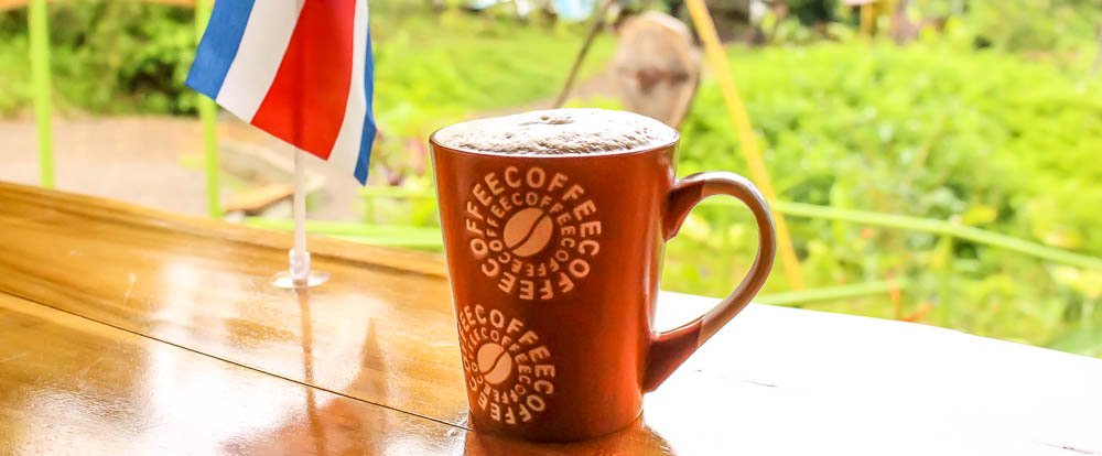 coffee mug with costa rican flag drake bay cafe
 - Costa Rica