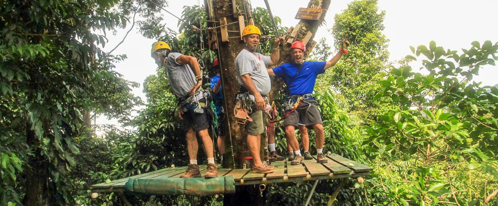 safari canopy tour platform 
 - Costa Rica