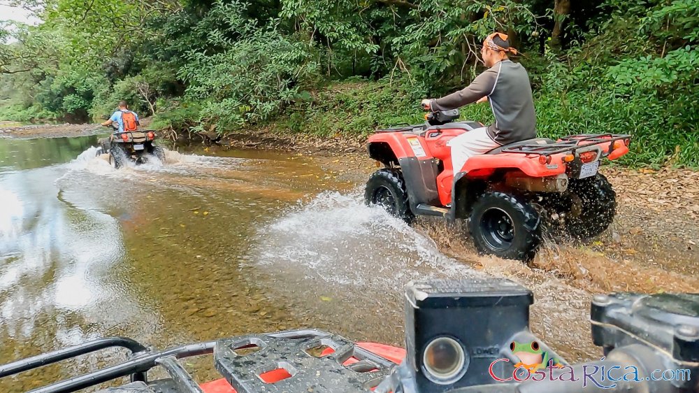 atv nosara tour racing to the end of the river
 - Costa Rica