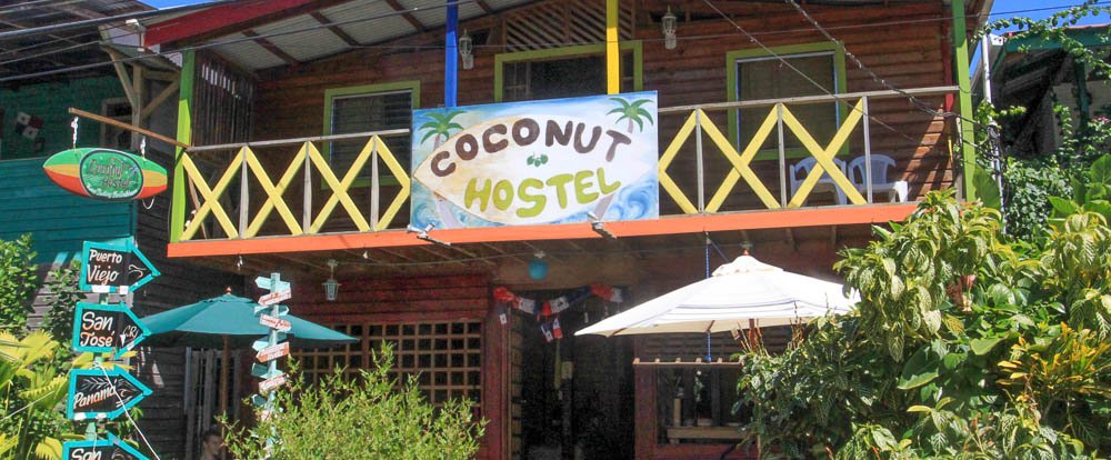        coconut hostel front 
  - Costa Rica