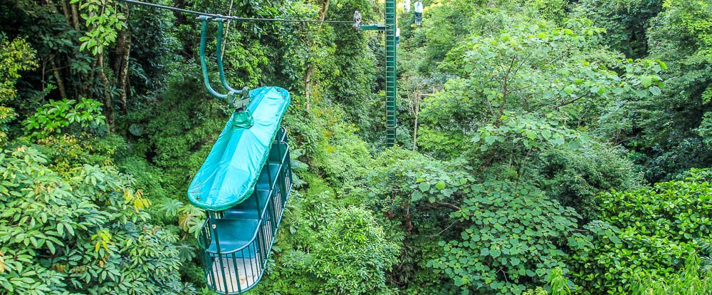 rainforest adventures aerial tram closeup 
 - Costa Rica
