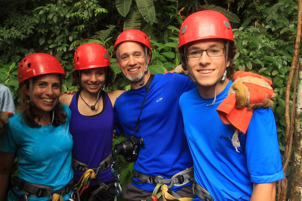 safari canopy tour photogenic family 
 - Costa Rica