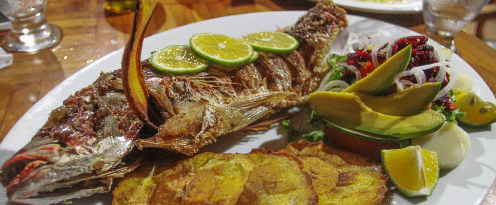       fried whole red snapper kmbute
  - Costa Rica