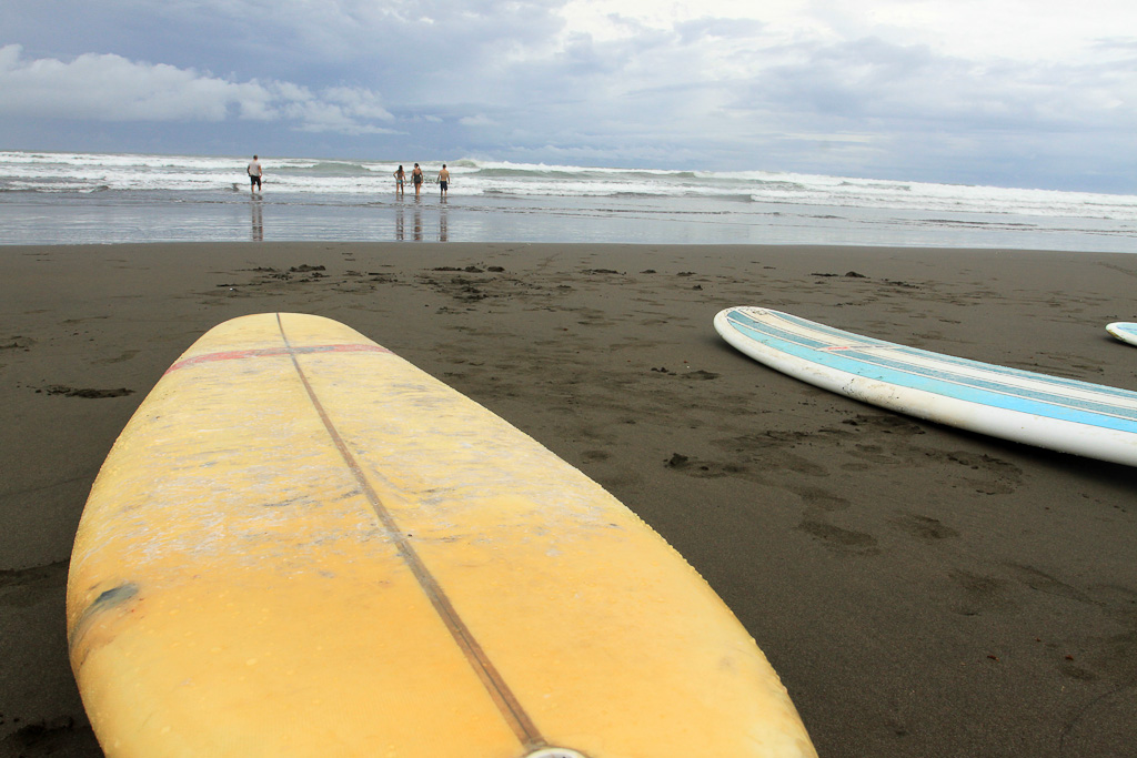 lagarto surf company in the surf 
 - Costa Rica