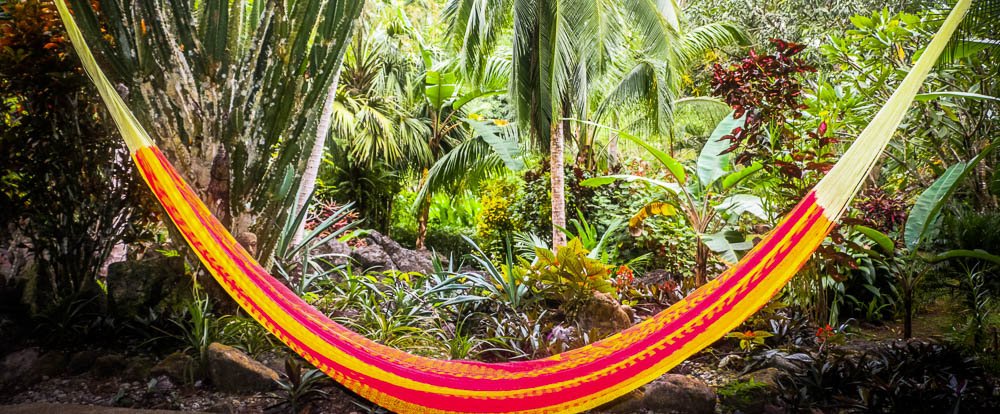 hammock at reception encanta la vida matapalo costa rica
 - Costa Rica