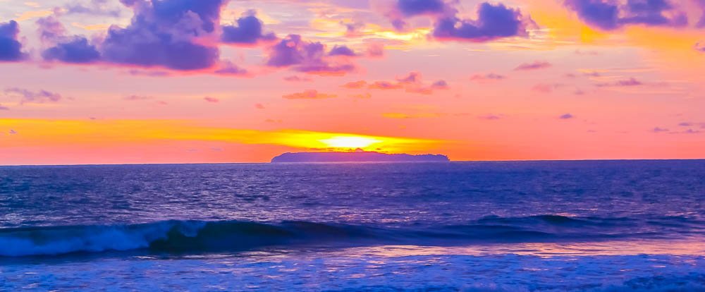 cano island sunset 
 - Costa Rica